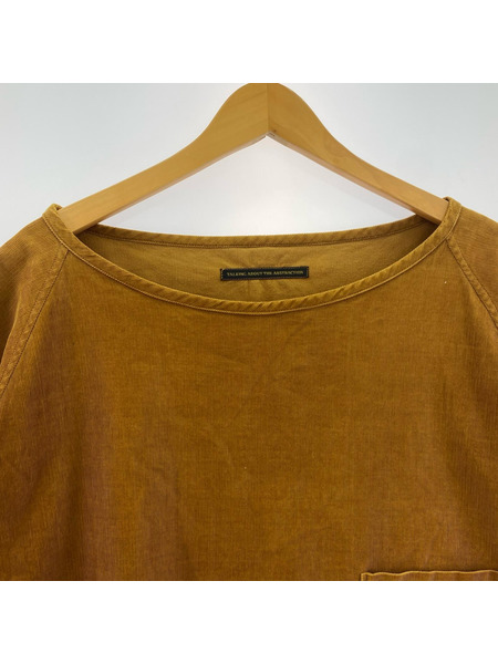 TALKING ABOUT THE ABSTRACTION 半袖Tシャツ・カットソー コーデュロイ ブラウン