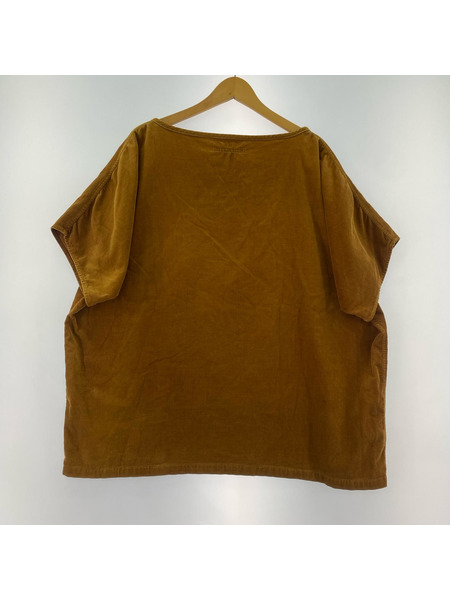 TALKING ABOUT THE ABSTRACTION 半袖Tシャツ・カットソー コーデュロイ ブラウン