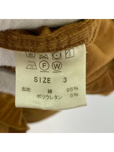 TALKING ABOUT THE ABSTRACTION 半袖Tシャツ・カットソー コーデュロイ ブラウン