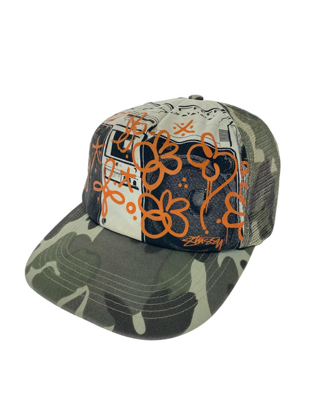 STUSSY キャップ 90s-00s メッシュキャップ