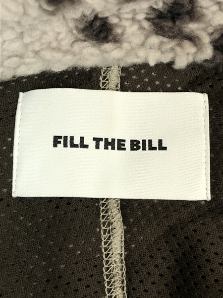 FILL THE BILL レオパード フリースジャケット[値下]