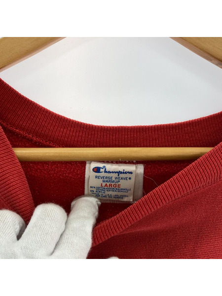 Champion 80s REVESE WEAVE PENN カレッジスウェット L 赤[値下]