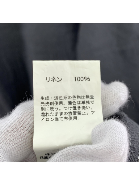 ORCIVAL 長袖ワンピース リネンクロス スキッパーワンピース 1 チャコール[値下]