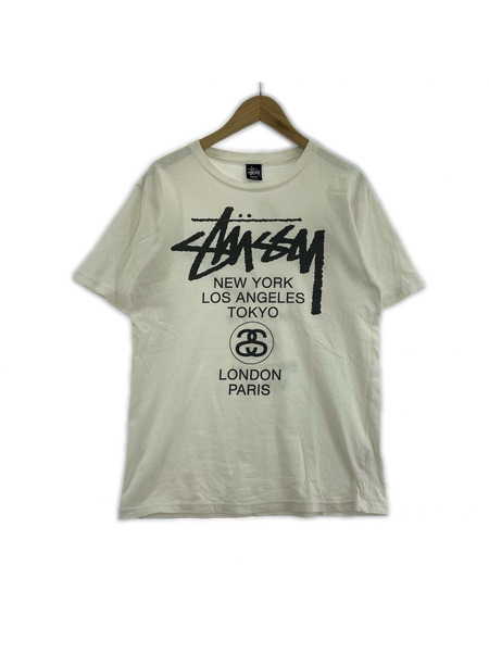 STUSSY 半袖Tシャツ・カットソー 白 (M)