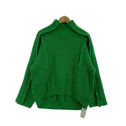 snidel ニット・セーター 21AW ウールオーバーアームスリットトップス/グリーン