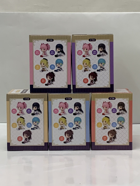 まどマギ ぺたっとおすわりフィギュア ５種セット 未開封 劇場版 魔法少女まどか☆マギカ [新編] 叛逆の物語 鹿目まどか 暁美ほむら 巴マミ 美樹さやか 佐倉杏子