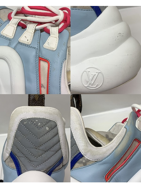 LV LVアークライトライン スニーカー Size41 GO0199 本体のみ ダメージあり ルイ ヴィトン LOUIS VUITTON  靴 ローカットスニーカー