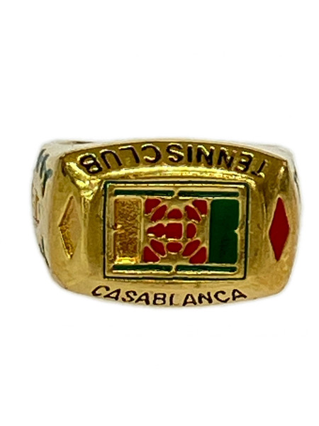 CASABLANCA リング・指輪 TENNIS CLUB RING/ゴールドカラー/M/約14号