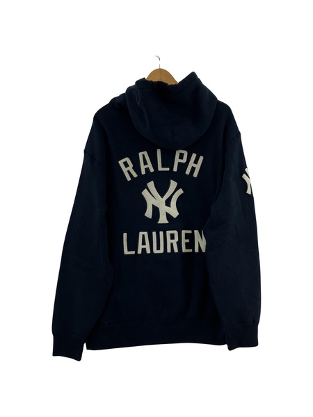 POLO RALPH LAUREN MLB/yankees hoodie/プルオーバーパーカー 紺　L