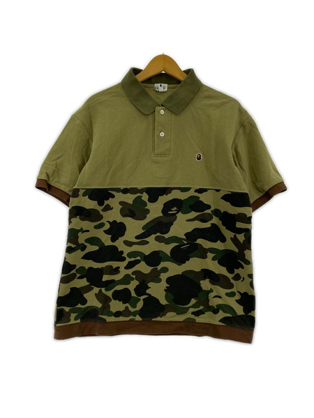 A BATHING APE ポロシャツ カモ柄 Ｍ