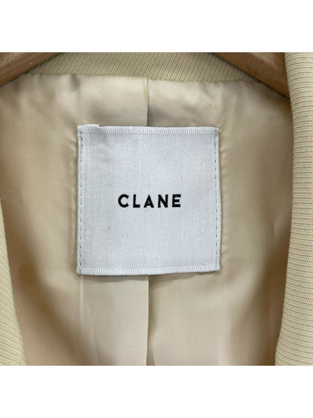 CLANE 2WAY ARRANGE TAILORED OVER JACKET ベージュ