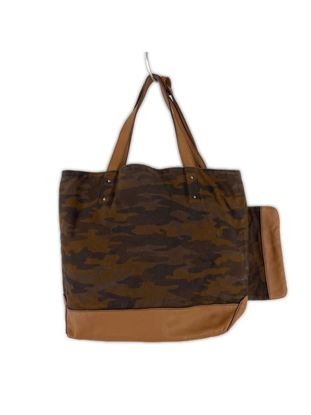 BURBERRY BLACK LABEL ソノ他バッグ リバーシブル トート カモxレザー