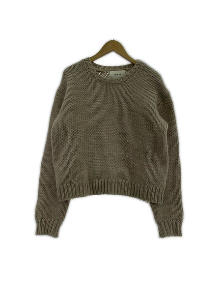 . ニット・セーター VUJA DE low gauge knit ivory