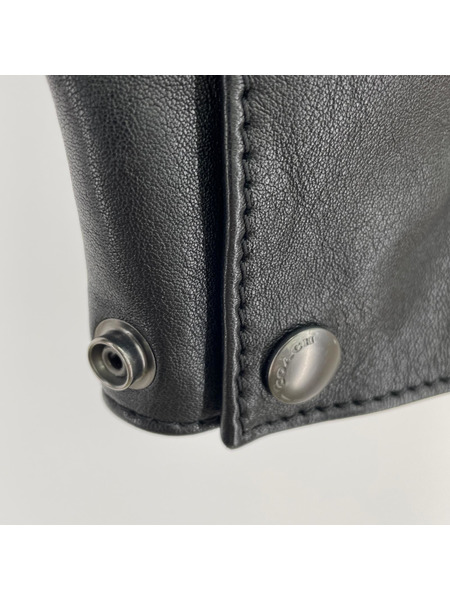 メンズラグ衣料 シングルライダースジャケット 羊 黒