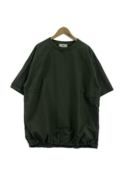 natto 半袖Tシャツ・カットソー ドローストリングナイロンプルオーバー カーキ[値下]