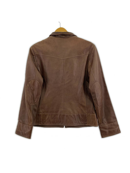 Max＆Co. レザージャケット ダブルジップ BRW 40