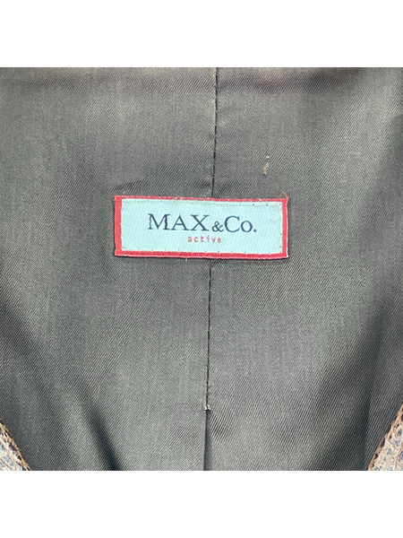 Max＆Co. レザージャケット ダブルジップ BRW 40