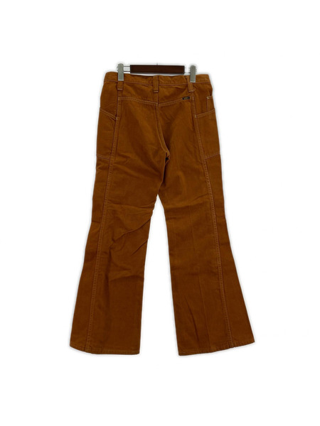 Lee パンツ 70s 42TALON Leens フレアパンツ 茶 W32