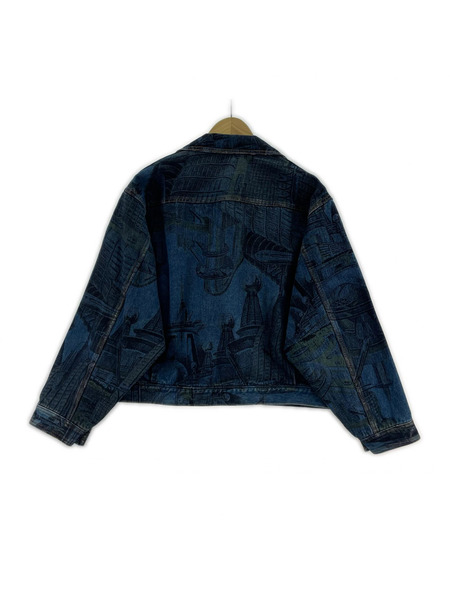 OLD・VINTAGE デニムジャケット 90s頃 OZON COMMUNITY euphoria 未来都市