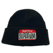Supreme ニットキャップ 21AW Gonz Nametag Beanie BLK
