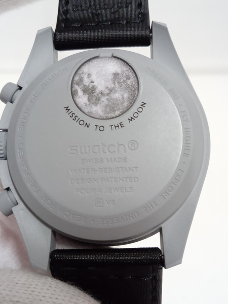 OMEGA×SWATCH/ミッショントゥムーン/S033M100※電池交換済み メンズQZ