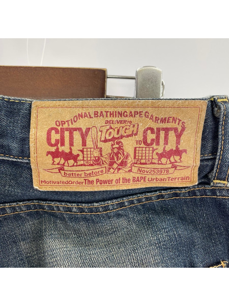A BATHING APE デニム・ジーンズ 00~90S デニムパンツ L ブルー
