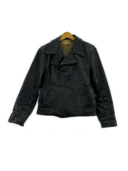 OLD・VINTAGE ライダース 50s ポリスマン ダブル レザー 黒 (-)
