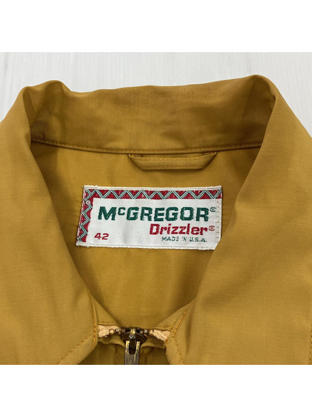 McGREGOR ~70s バックプリント ドリズラージャケット マスタード