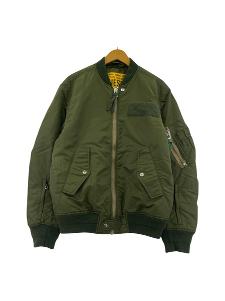 DIESEL ジャケット フライトジャケット MA-1 カーキ