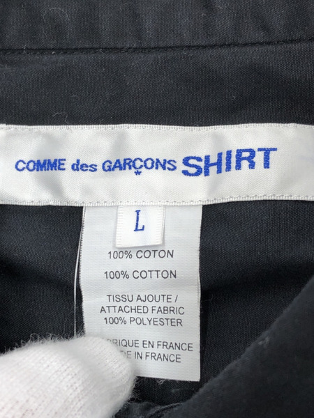 COMME des GARCONS SHIRT メッシュチェックL Sシャツ FJ-B051(L)[値下]