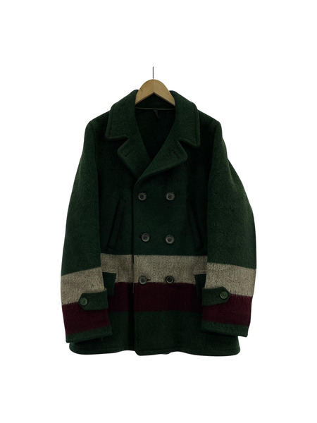 OLD・VINTAGE KENNEDY'S ツイード ピーコート グリーン[値下]