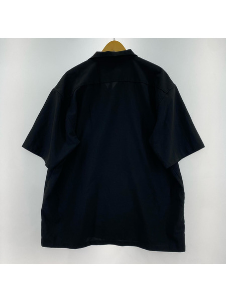 半袖シャツ BUDSPOOL オープンカラー 黒 XL