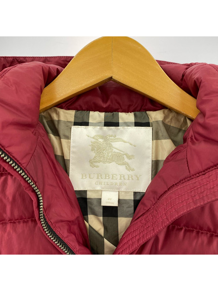BURBERRY キッズ衣料 ダウンジャケット ダークレッド 128CM[値下]