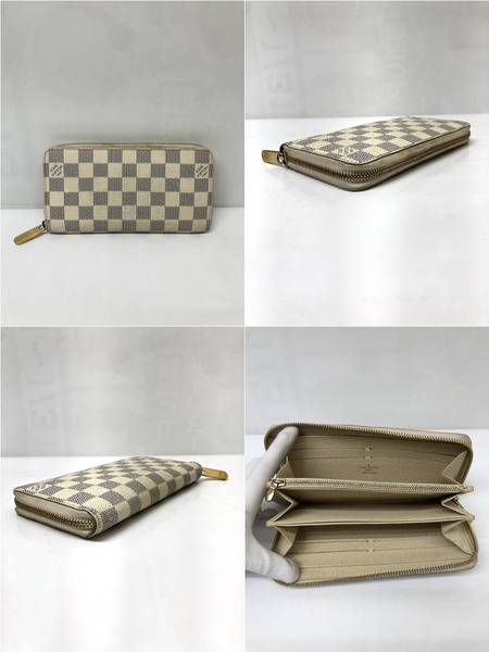 長財布 ダミエ アズール ジッピーウォレット