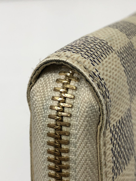 長財布 ダミエ アズール ジッピーウォレット