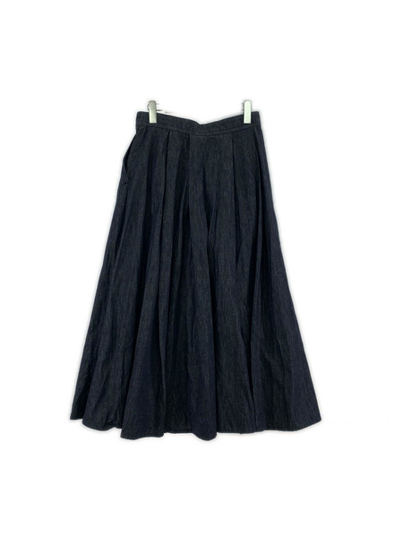 YANUK ロングスカート タックフレアスカート（M)[値下]