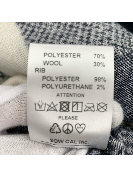 Captains Helm ニット・セーター BLOCK CHECK FLEECE CREW L