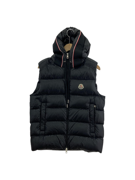 MONCLER×ONLY ARK 別注 23AW LUIRO GILET フーデットダウンベスト 0[値下]