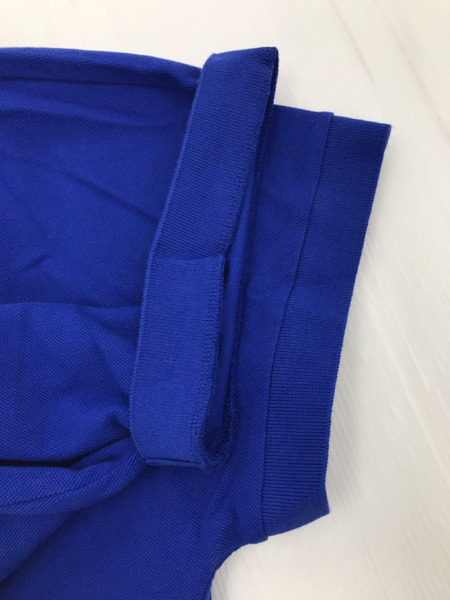 LACOSTE　スキッパーネック裾リブポロシャツ　青[値下]