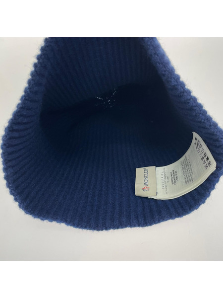 MONCLER ニットキャップ ワッペンビーニー