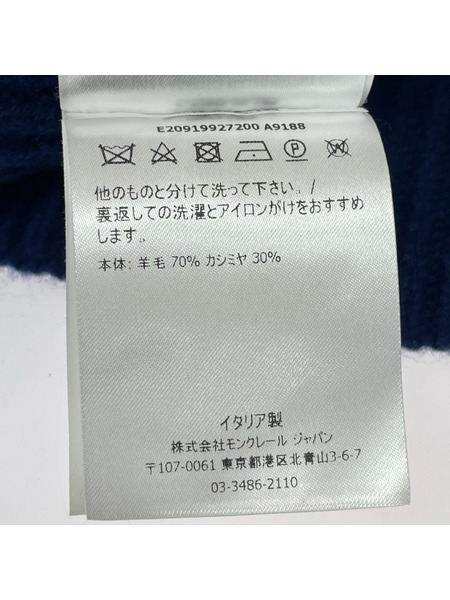 MONCLER ニットキャップ ワッペンビーニー