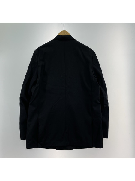 A.PRESSE Wool GabardineDouble Breasted Jacket 2 ブラック