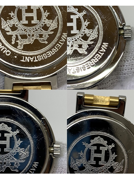 エルメス クリッパー SS×GP OH・仕上げ・電池交換済み 本体のみ ダメージあり HERMES 腕時計 クオーツ クォーツ ボーイズ