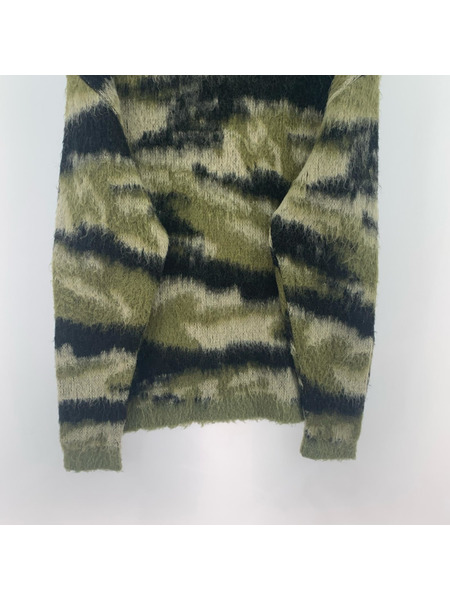 Pherrow's ニット・セーター モヘヤ混ニット 総柄