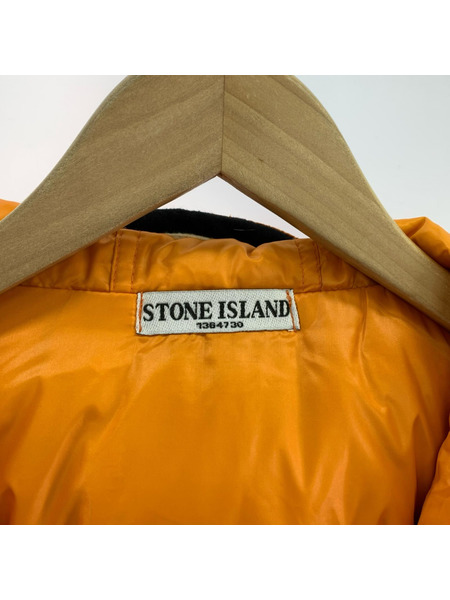 STONE ISLAND ダウンジャケット 08AW ワッペン (S) オレンジ