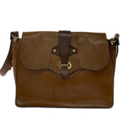 iriate iriate レザーショルダーバッグ 茶