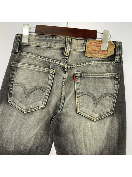 Levi's デニム・ジーンズ 501 先染メ ブラック W28