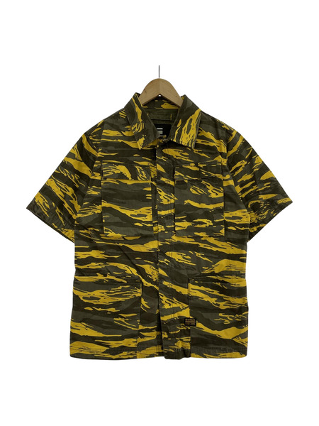 G-STAR RAW 半袖シャツ R-3N SLIM OVERSHIRT ALLOVER XS[値下]