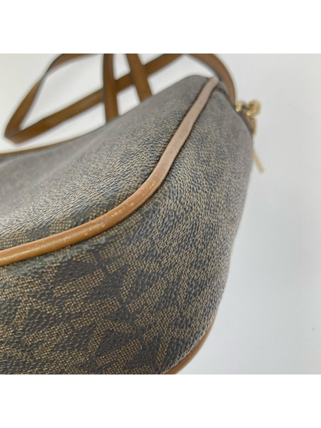 MICHAEL KORS ショルダーバッグ MK総柄/チェーン/茶