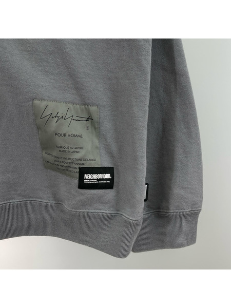 NEIGHBORHOOD スウェット・トレーナー Yohji Yamamoto POUR HOMME グレー(XL)[値下]